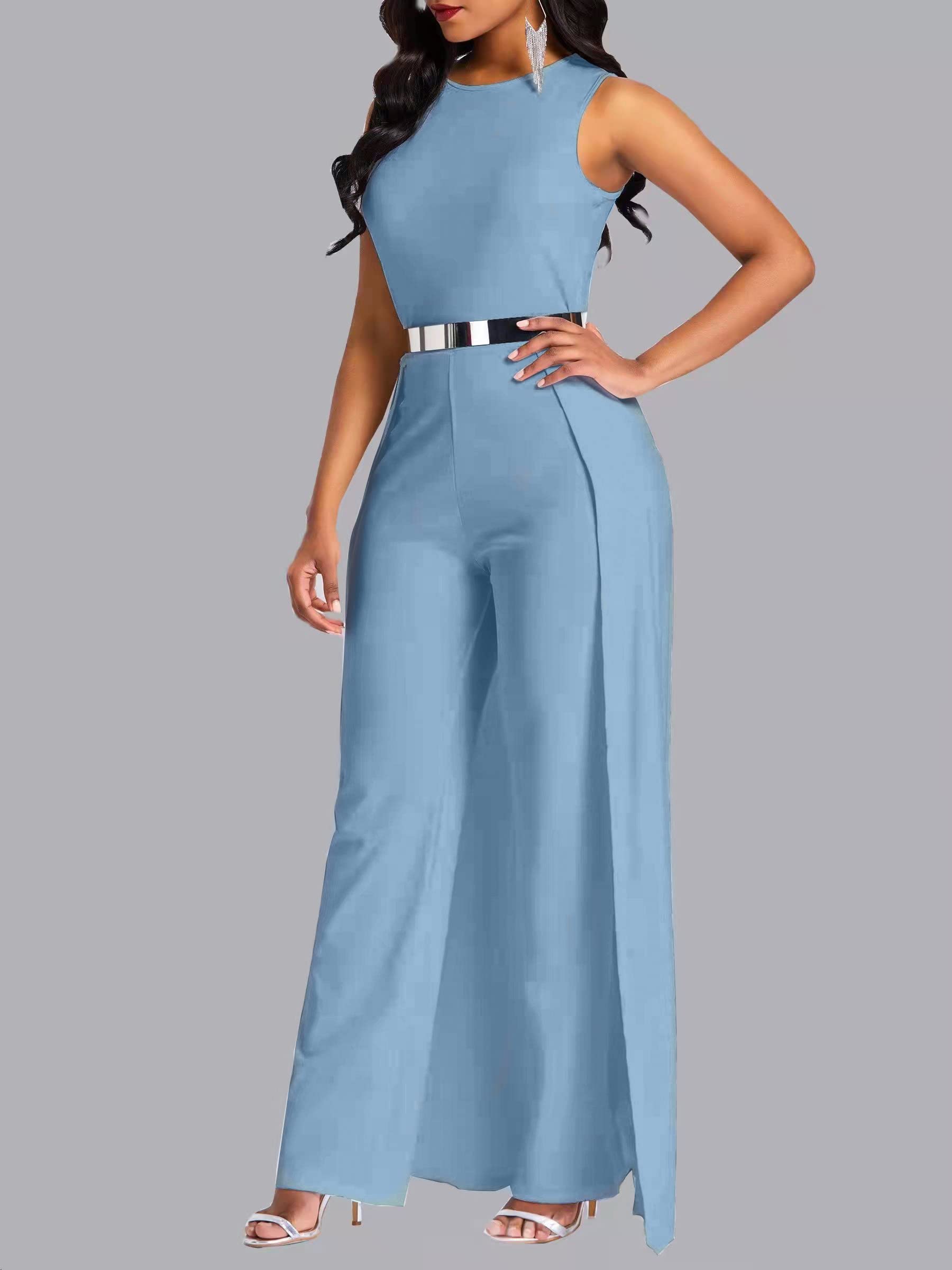 Combinaison Taille Haute Bleu Clair E