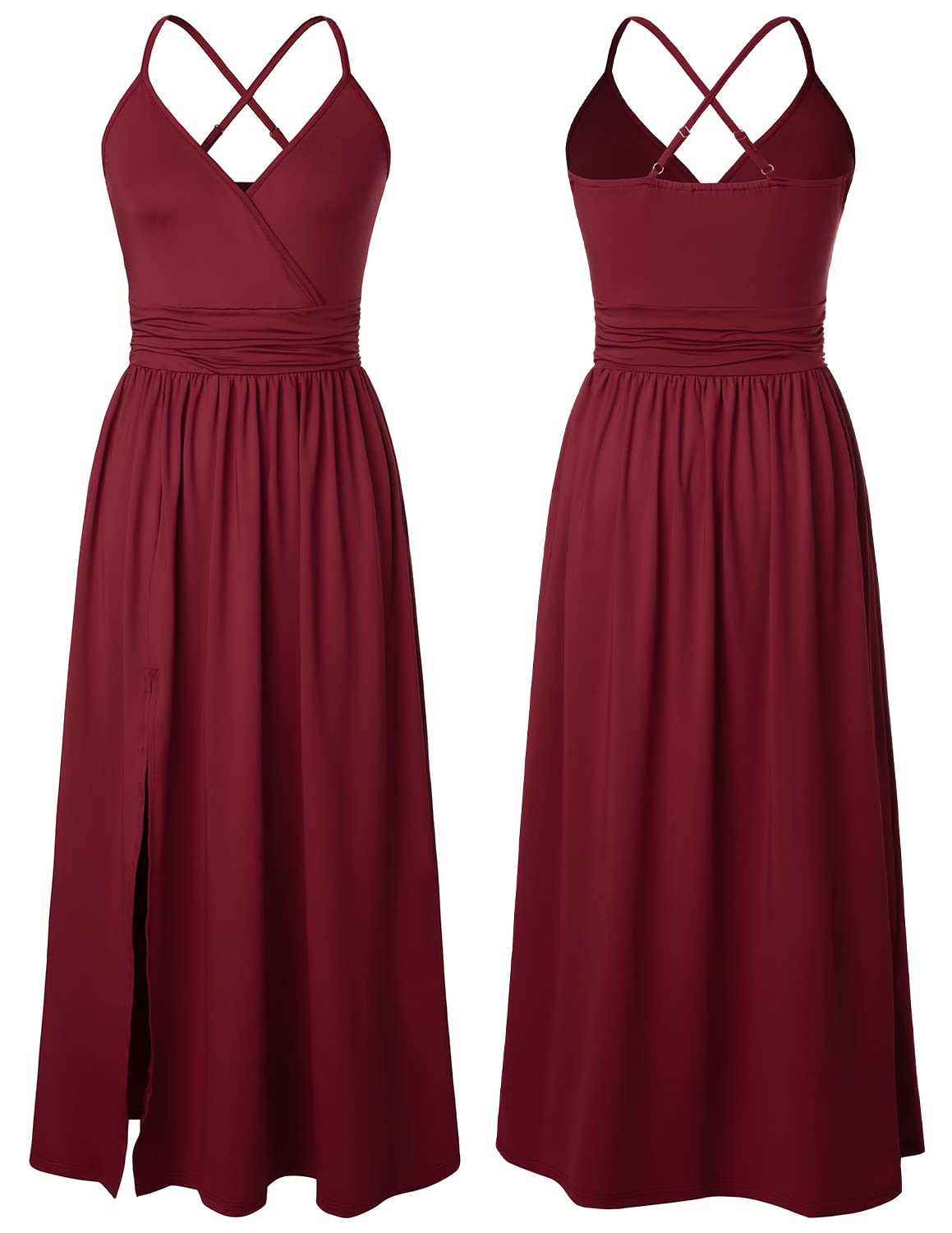 Robe d’Été Col V A-Rouge J