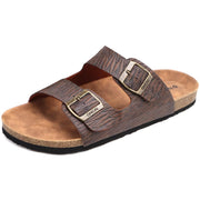 Sandales Mules Grain de bois Marron E