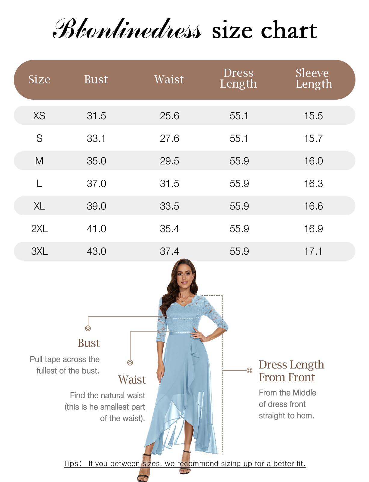 Robe Longue de Soirée Bleu Ciel H