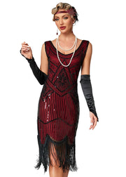 Robe Gatsby Femme Bourgogne Noir A
