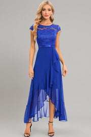 Robe Longue de Soirée Bleu Saphir-1 H