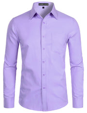 Chemise Homme Coupe Ajustée Violet Lavande B