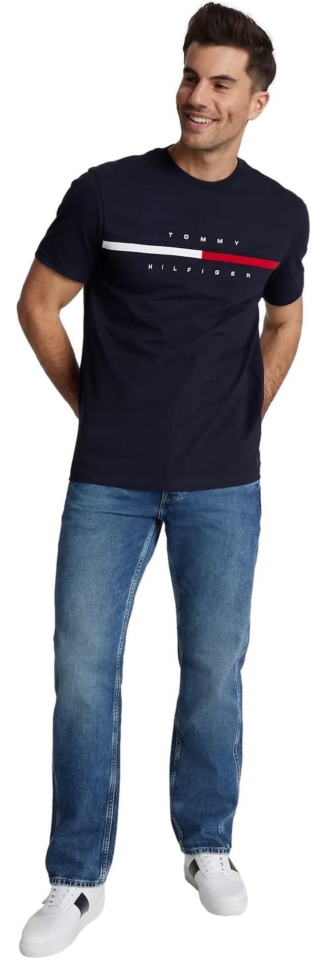 T-Shirt Tommy Hilfiger Bleu Marine Parfait F
