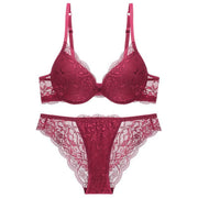 Soutien-Gorge Push-Up Sexy Rouge Bordeaux G