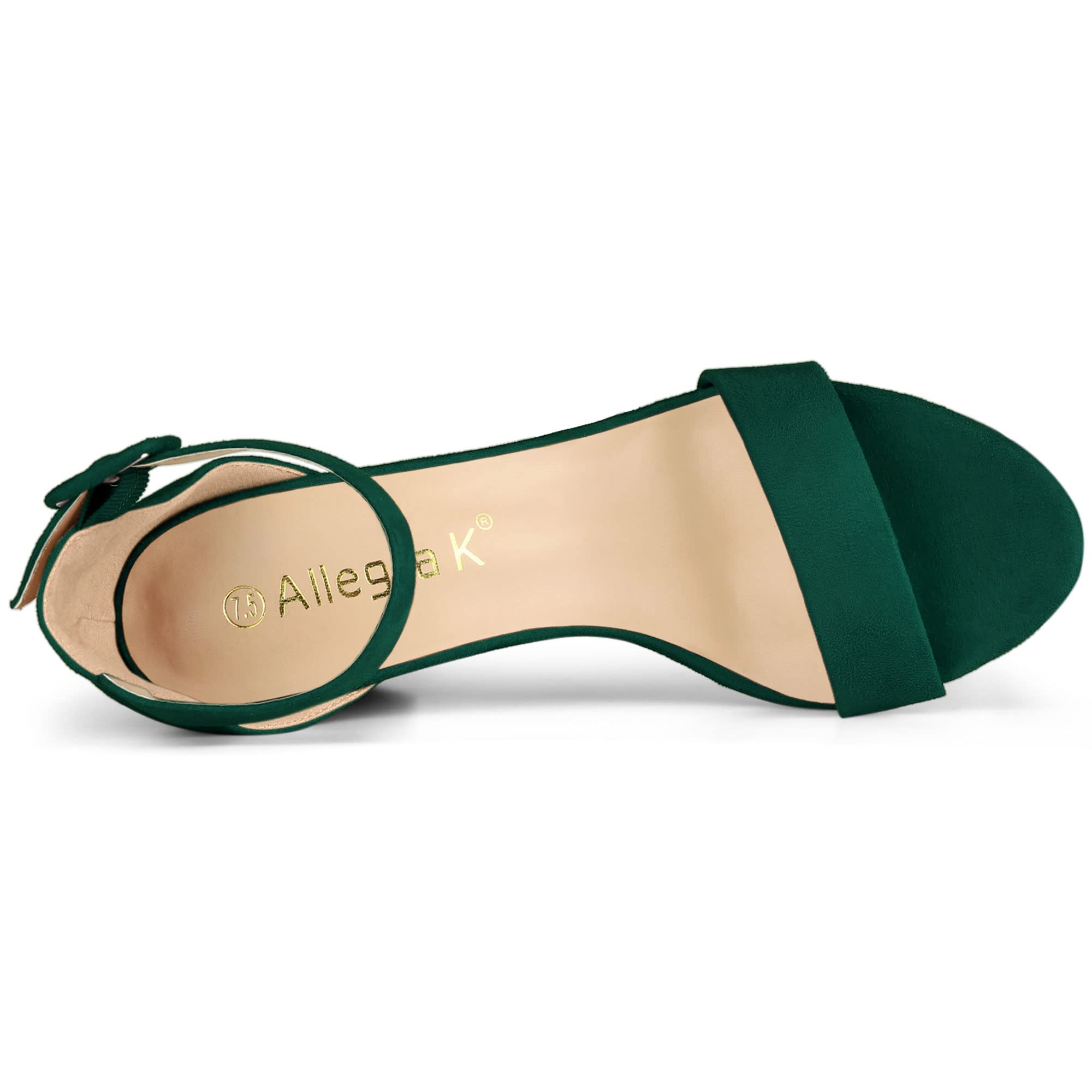 Sandales Femme à Bout Ouvert Vert B