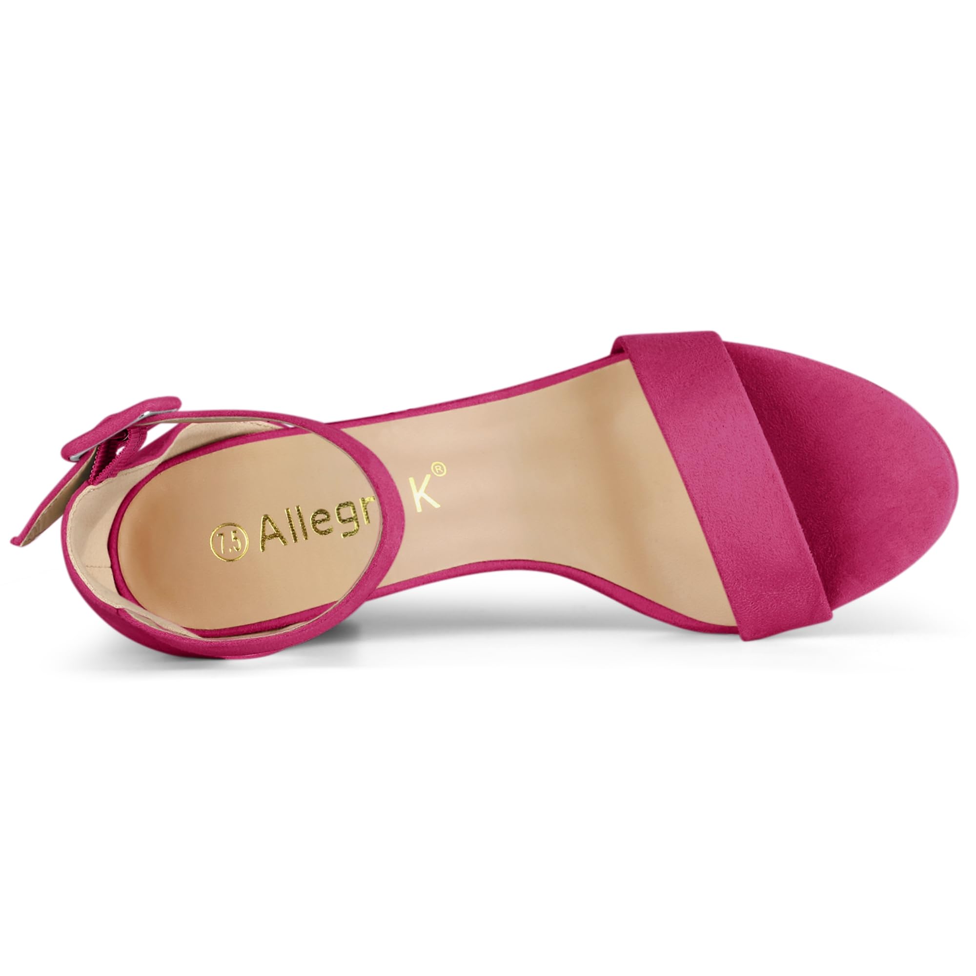 Sandales Femme à Bout Ouvert Orange Vif B