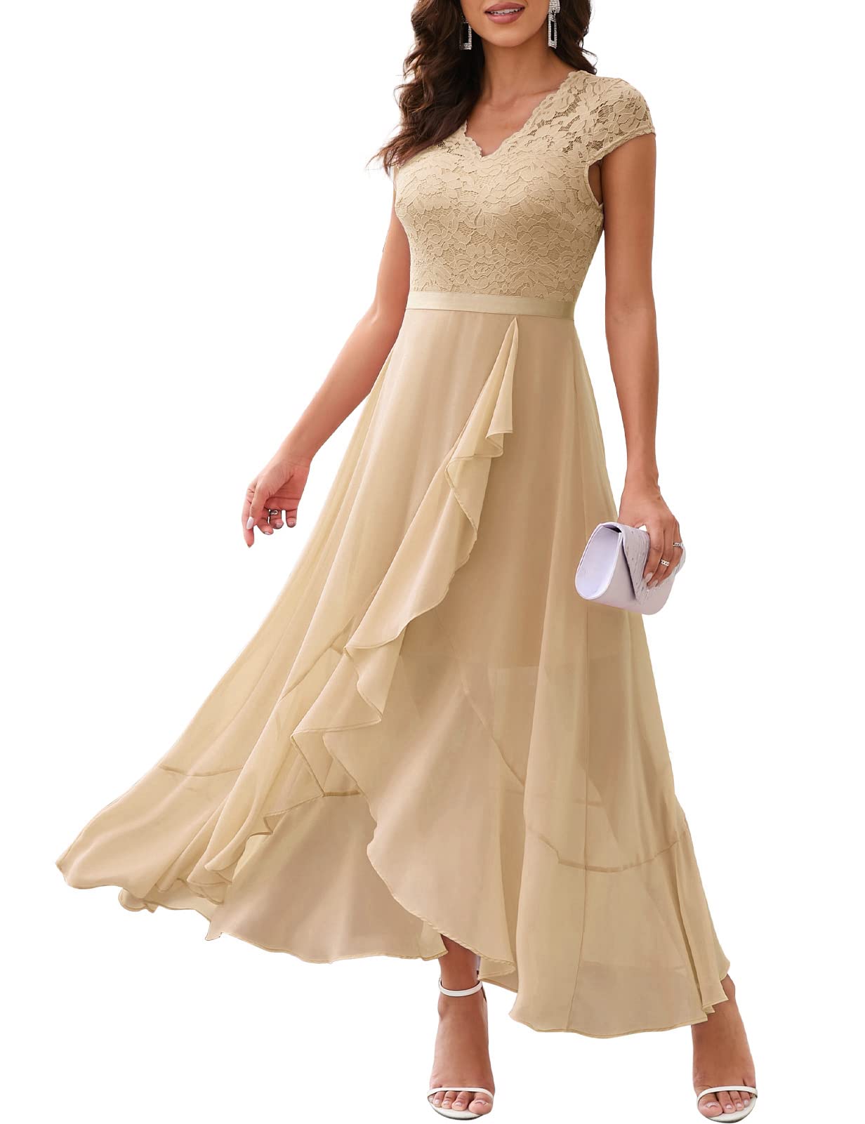 Robe Longue de Soirée Champagne H