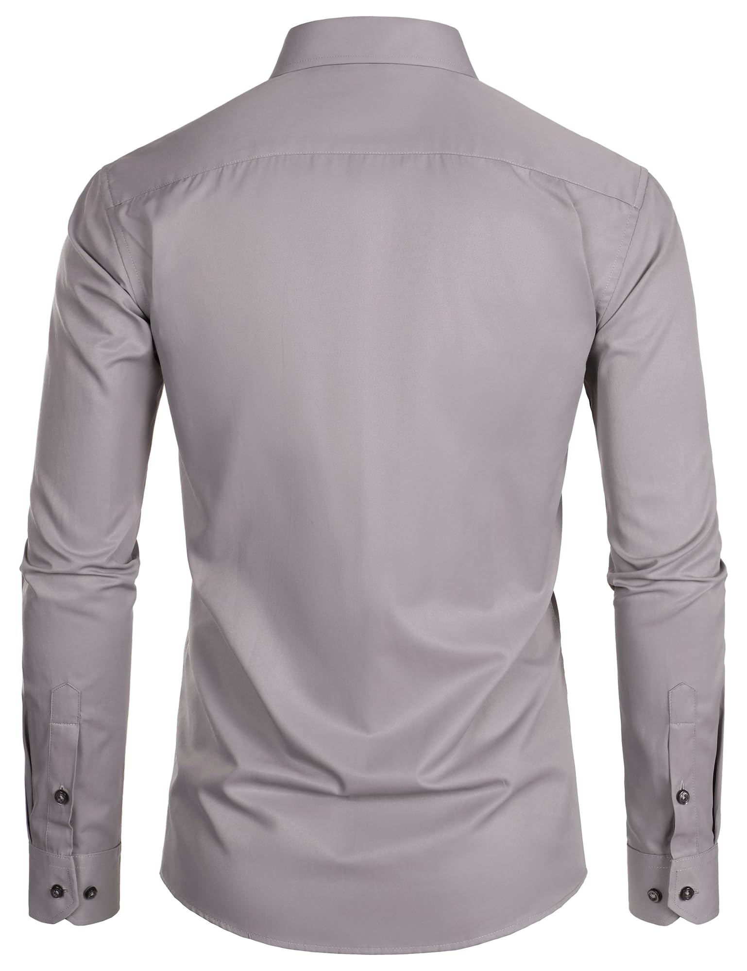 Chemise Homme Coupe Ajustée Gris Ciment B