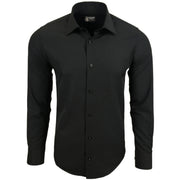 Chemise Homme Élégante & Polyvalente Noir Uni A