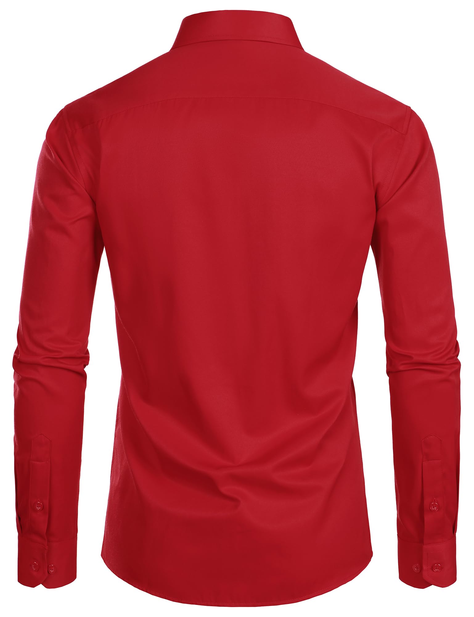 Chemise Homme Coupe Ajustée Rouge B