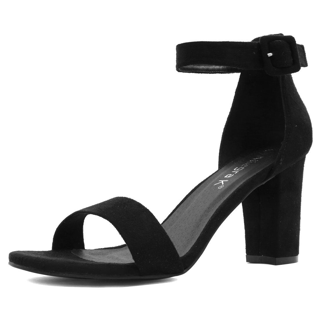 Sandales Femme à Bout Ouvert Noir B
