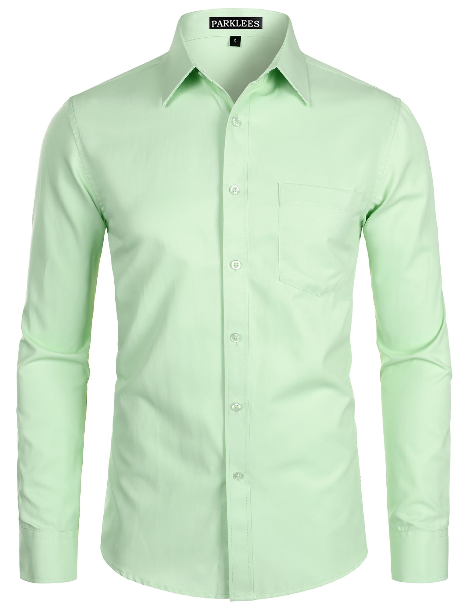 Chemise Homme Coupe Ajustée Vert Menthe B