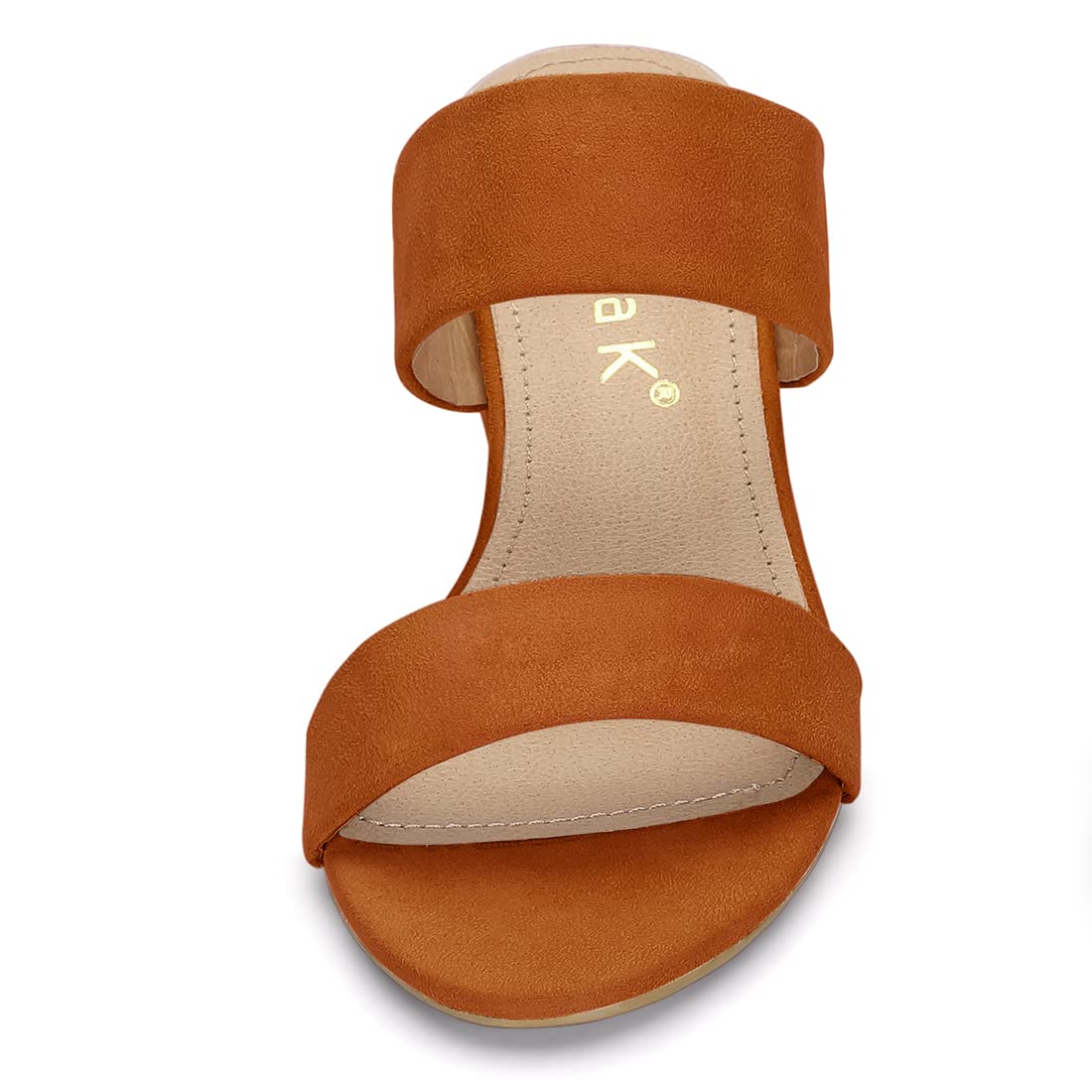 Sandales Femme Bout Ouvert Orange E