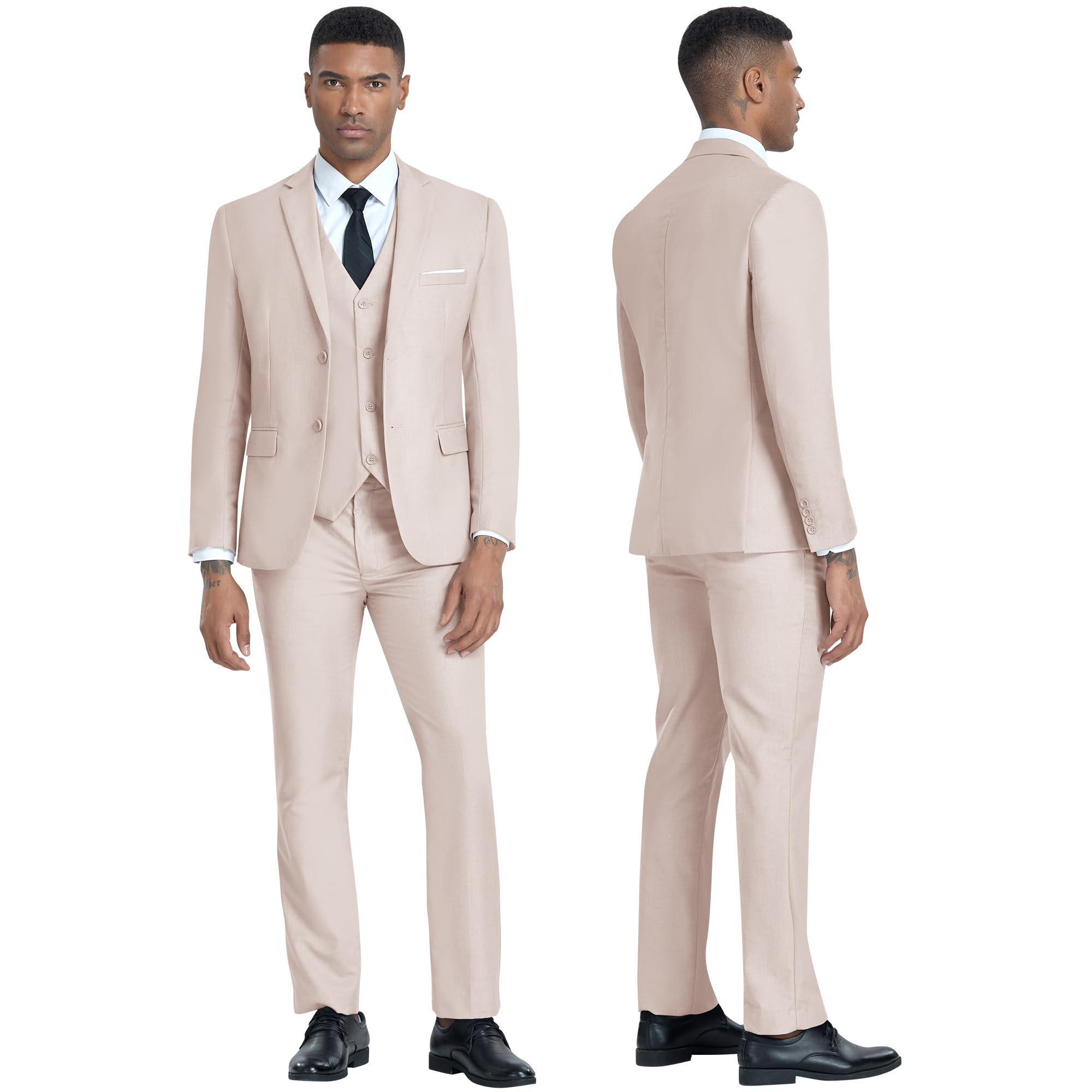 Costume Homme 3 Pièces Beige H