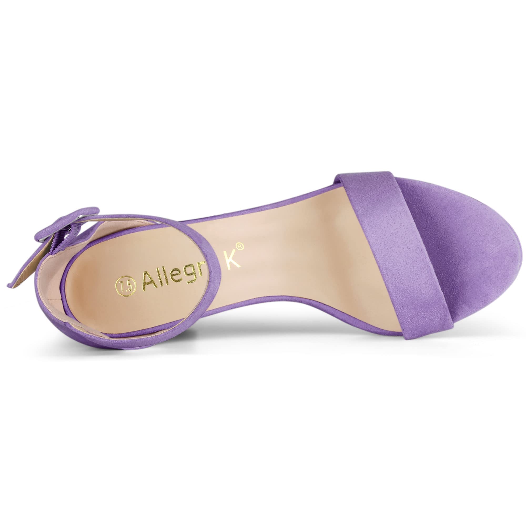 Sandales Femme à Bout Ouvert Violet B