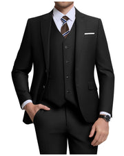 Costume Homme 3 Pièces Noir H