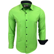 Chemise Homme Élégante & Polyvalente Vert A
