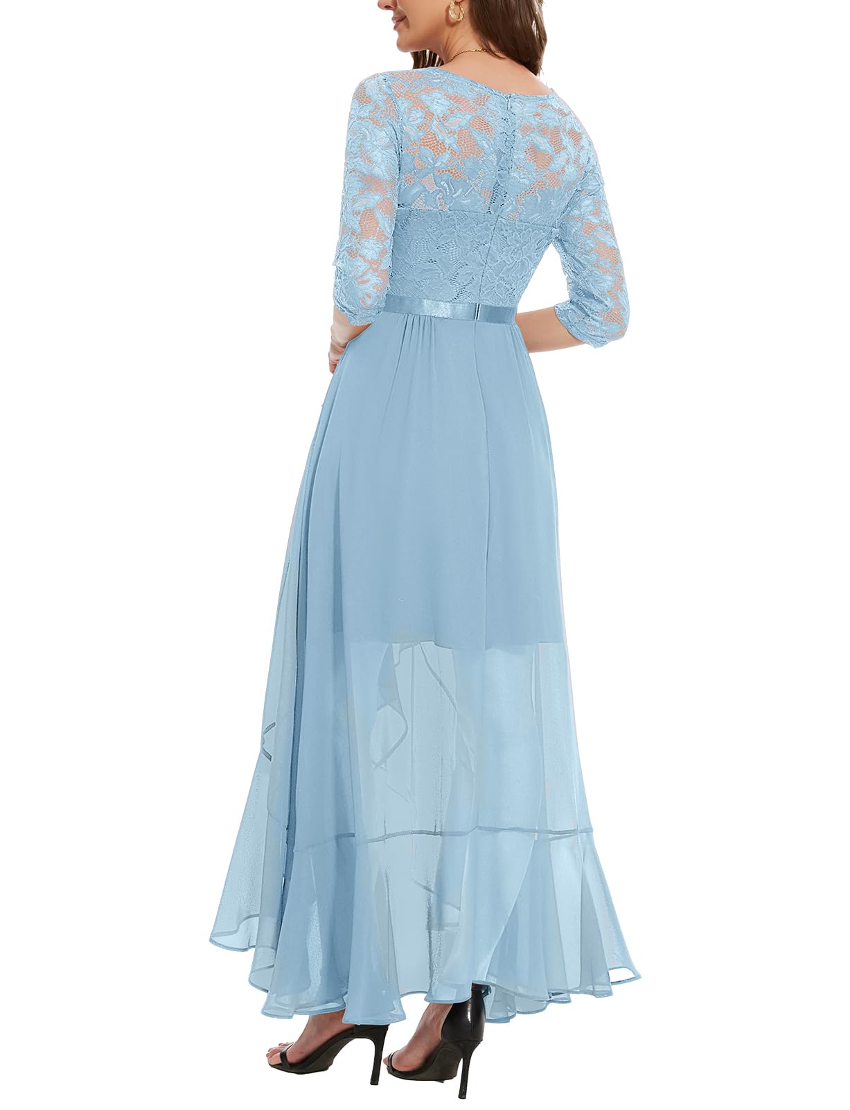 Robe Longue de Soirée Bleu Ciel H