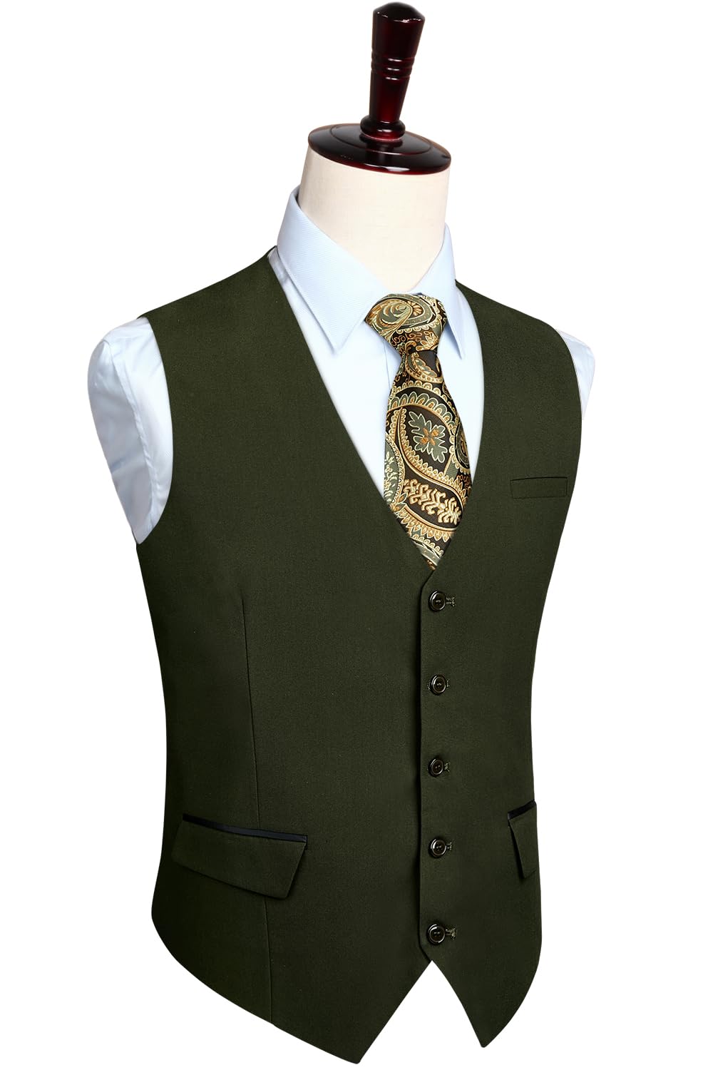 Gilet Costume Homme Gris Vert-2s Ardoise D