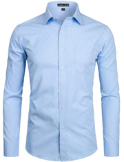 Chemise Homme Coupe Ajustée Bleu B