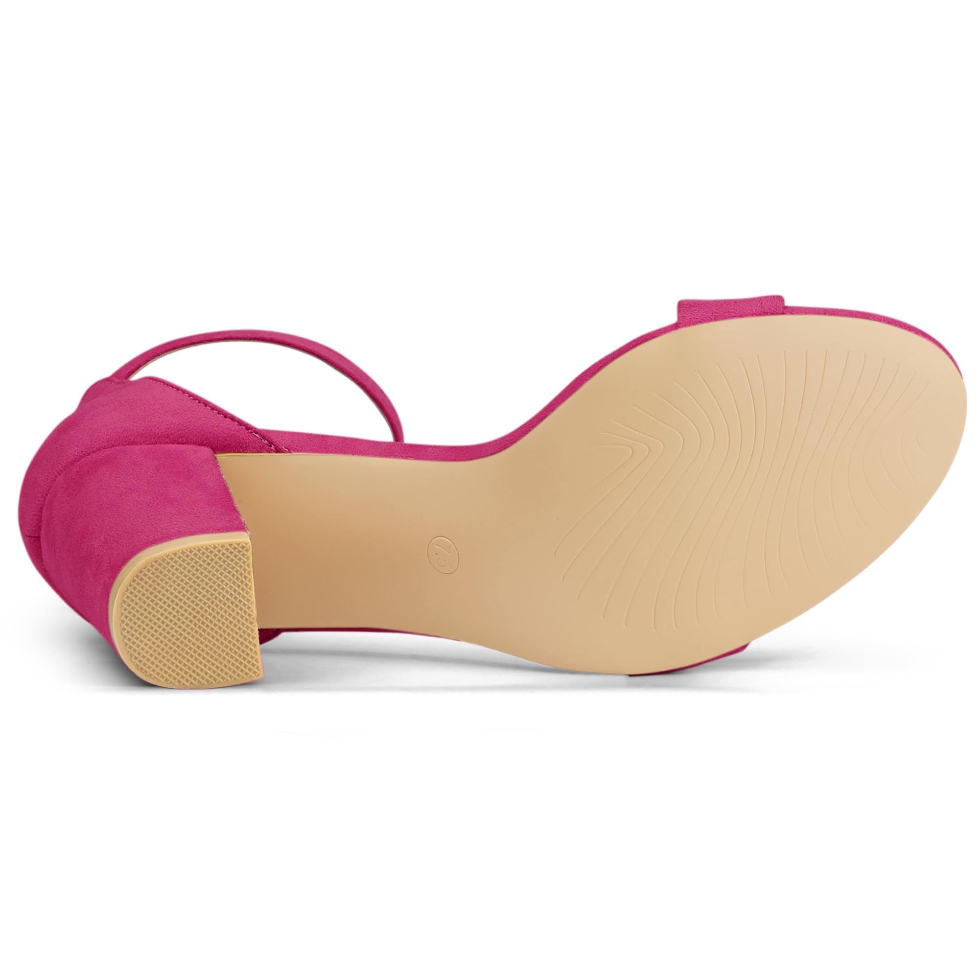 Sandales Femme à Bout Ouvert Orange Vif B