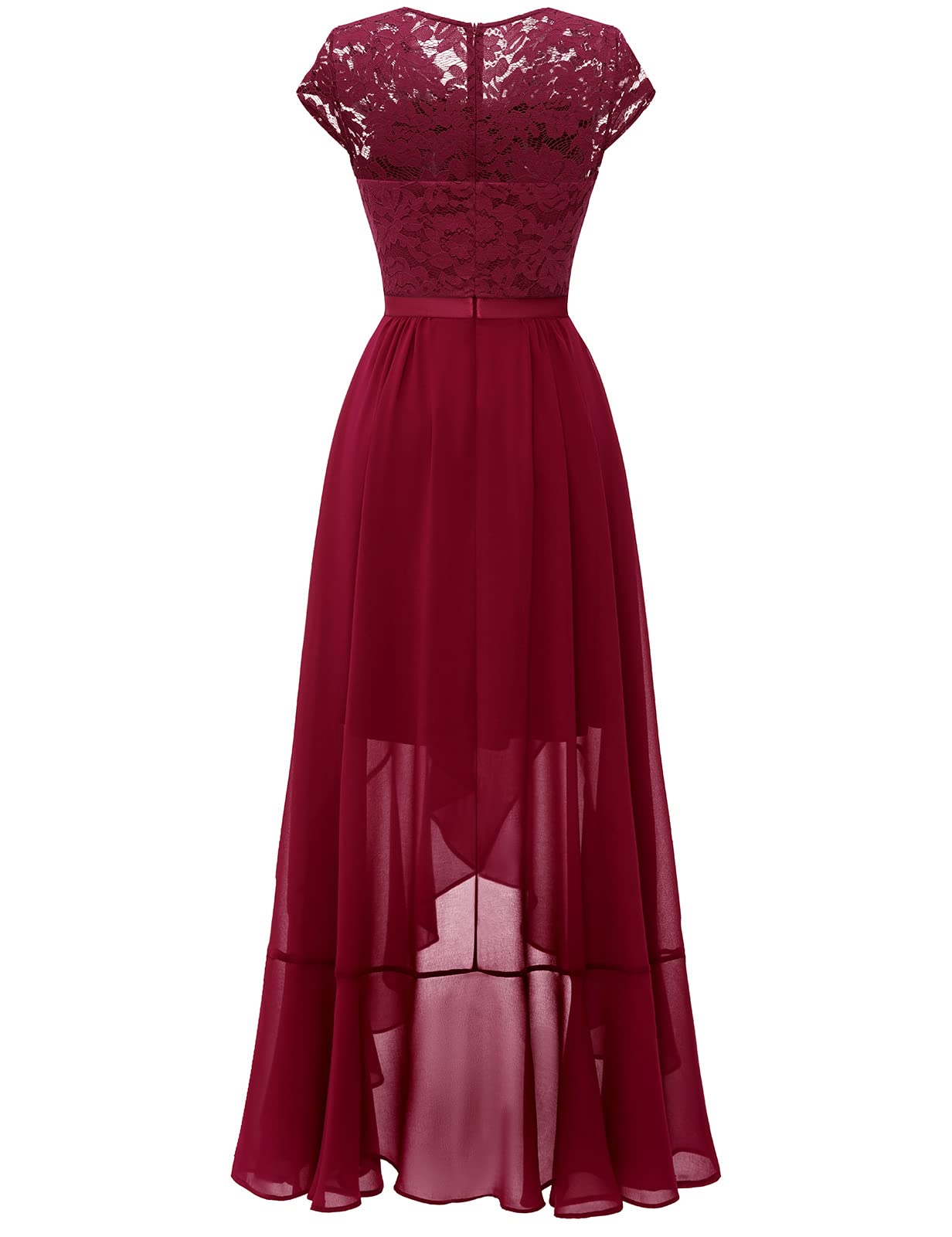 Robe Longue de Soirée Rouge Foncé H