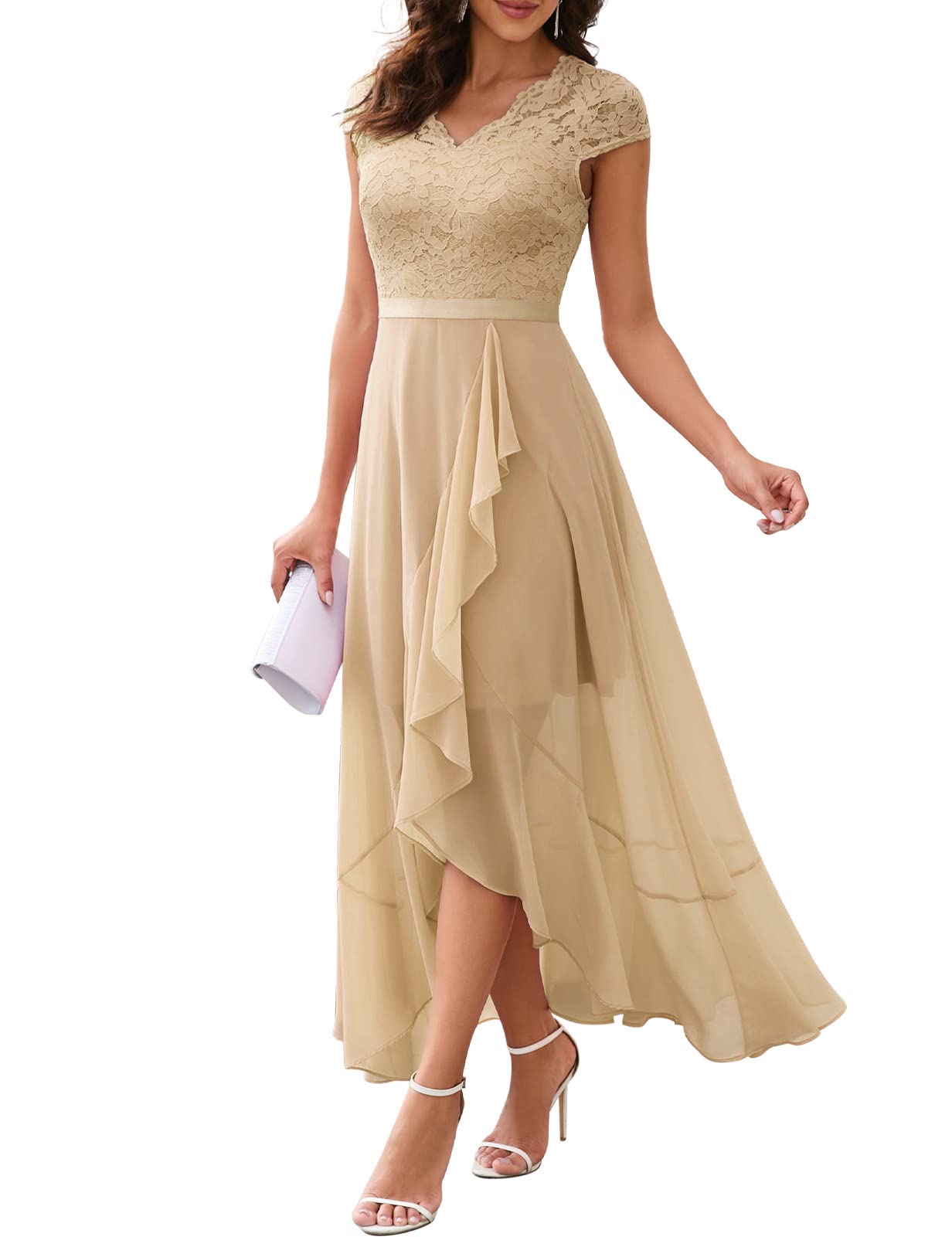 Robe Longue de Soirée Champagne H