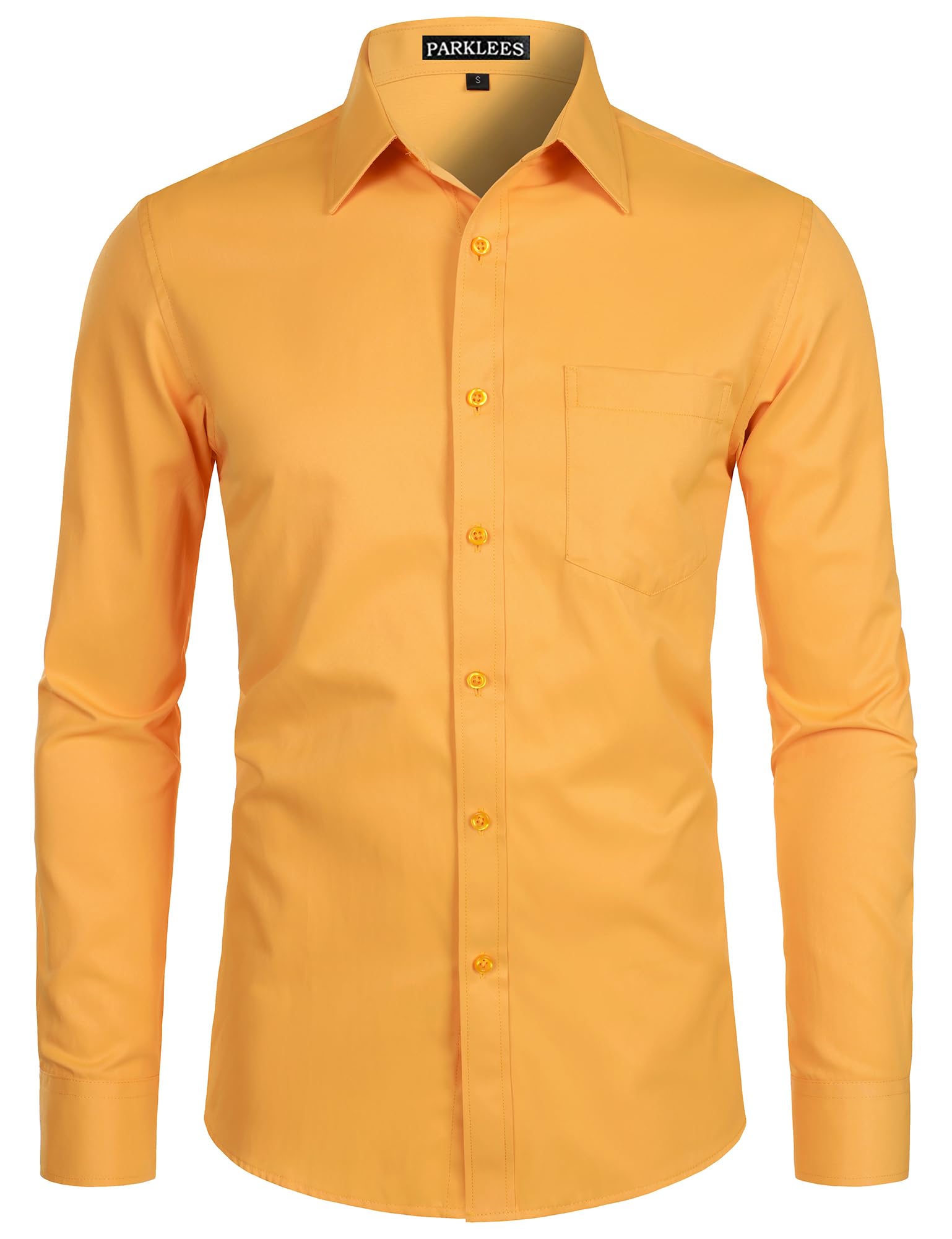 Chemise Homme Coupe Ajustée Or Jaune B
