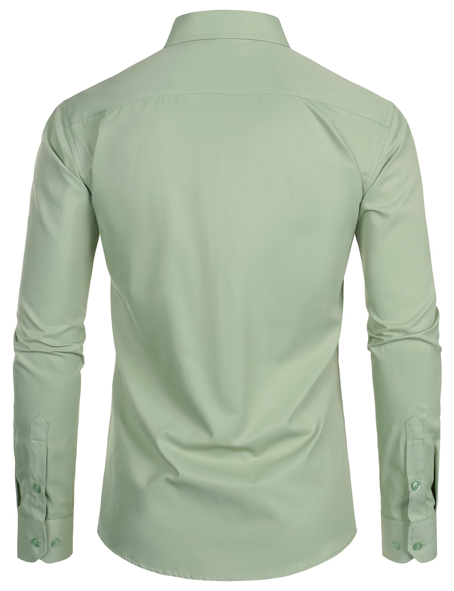 Chemise Homme Coupe Ajustée Vert Sauge B