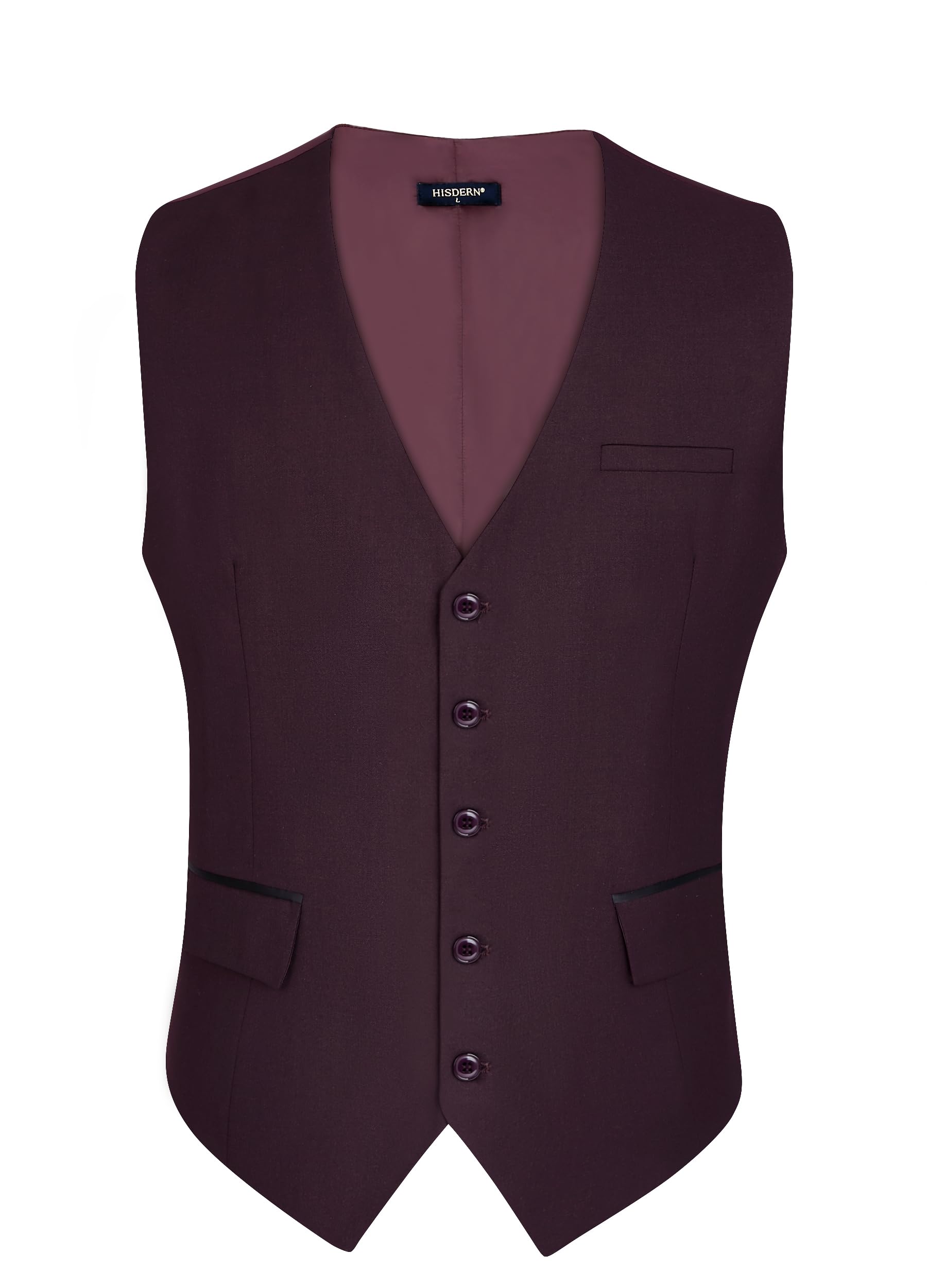 Gilet Costume Homme Violet Foncé D