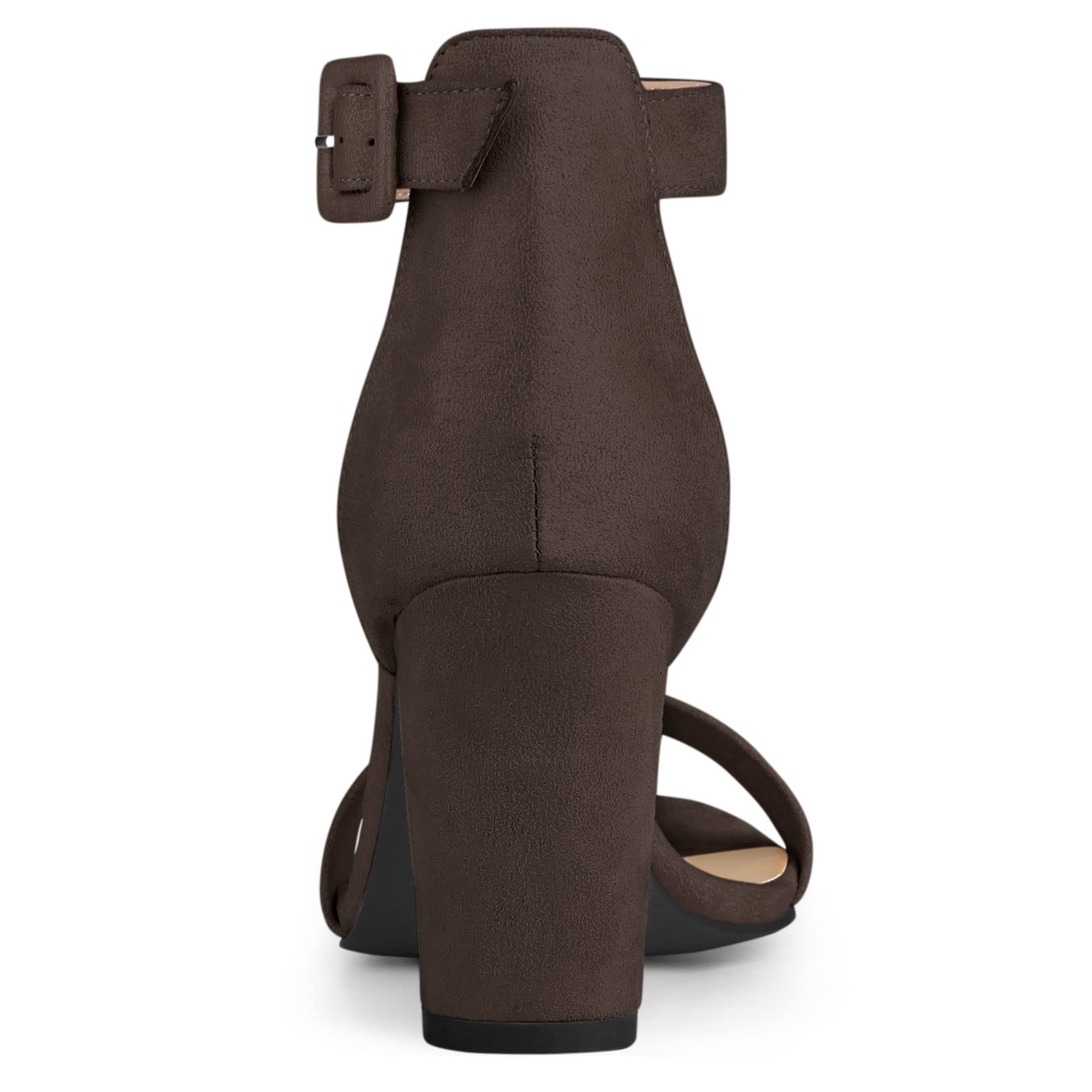 Sandales Femme à Bout Ouvert Café B