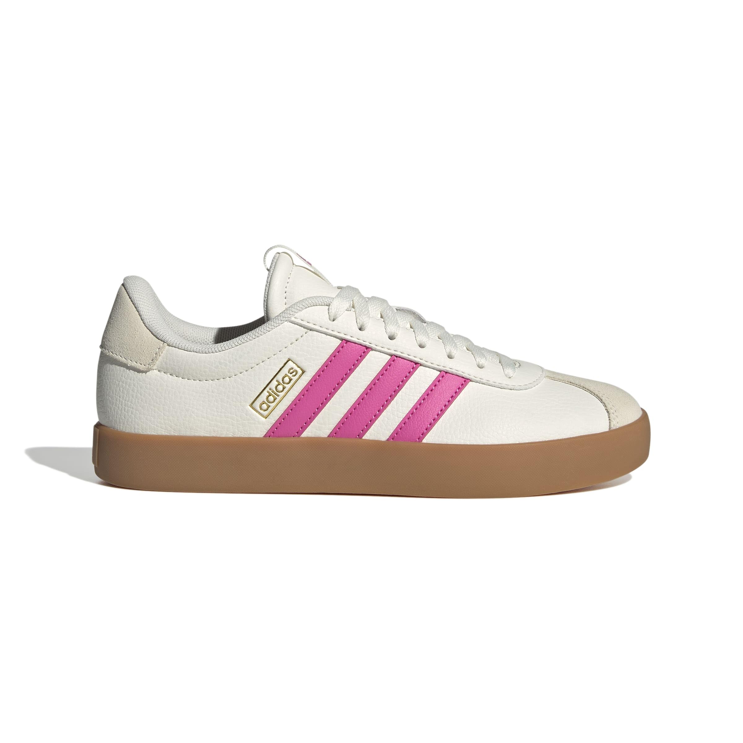 Adidas VL Court 3.0 Femme Core White Pulse Magenta Gold Met F