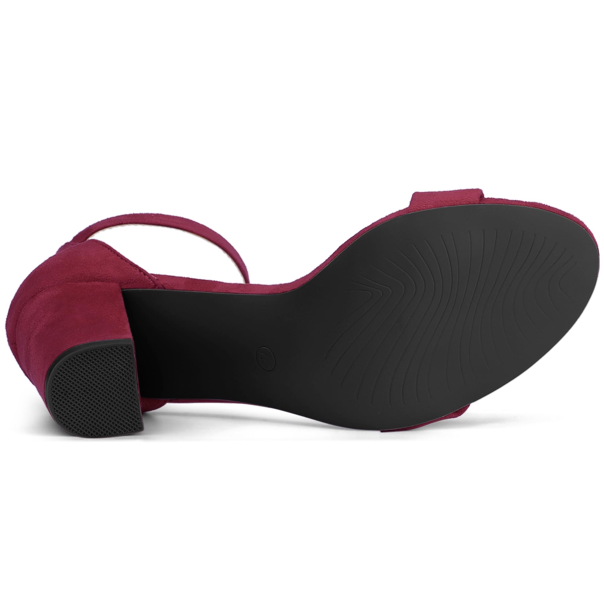 Sandales Femme à Bout Ouvert Burgundy B