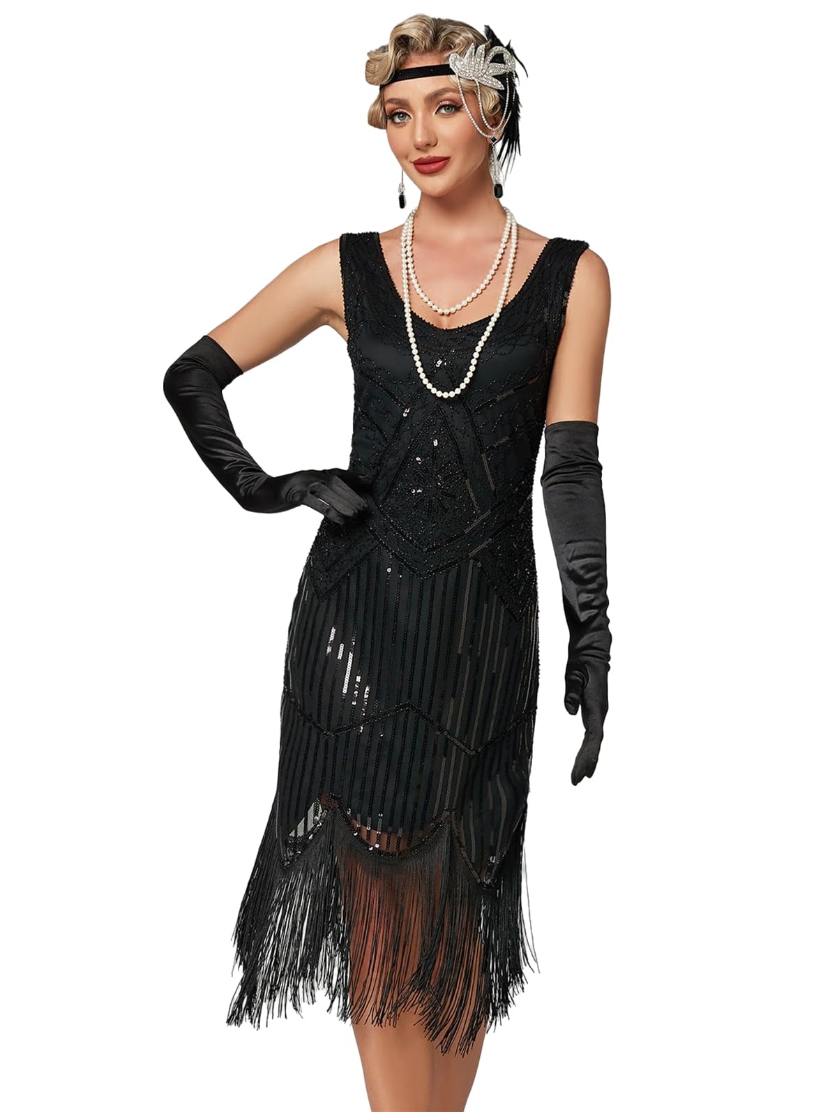 Robe Gatsby Femme Noir A