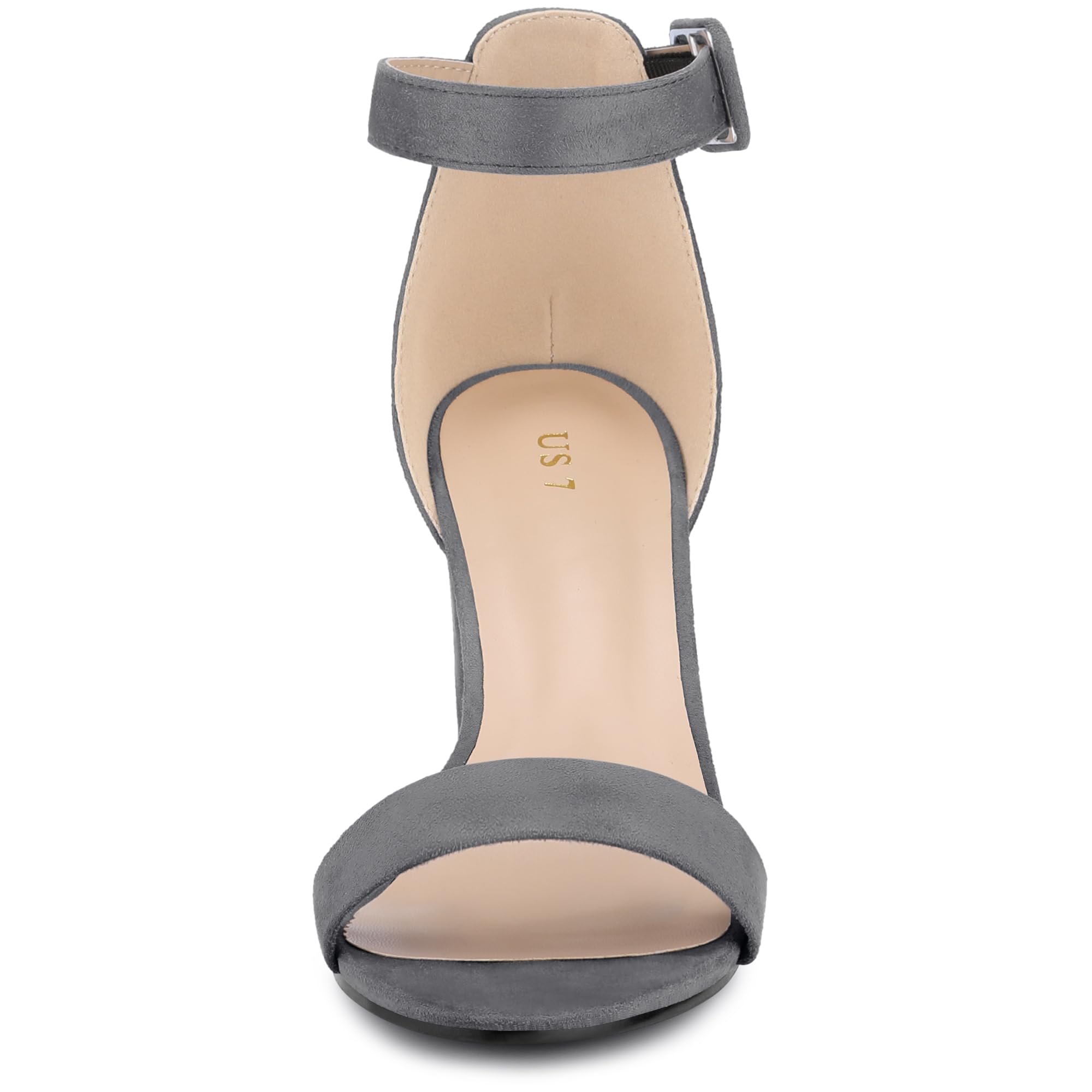 Sandales Femme à Bout Ouvert Dunkel Grau B