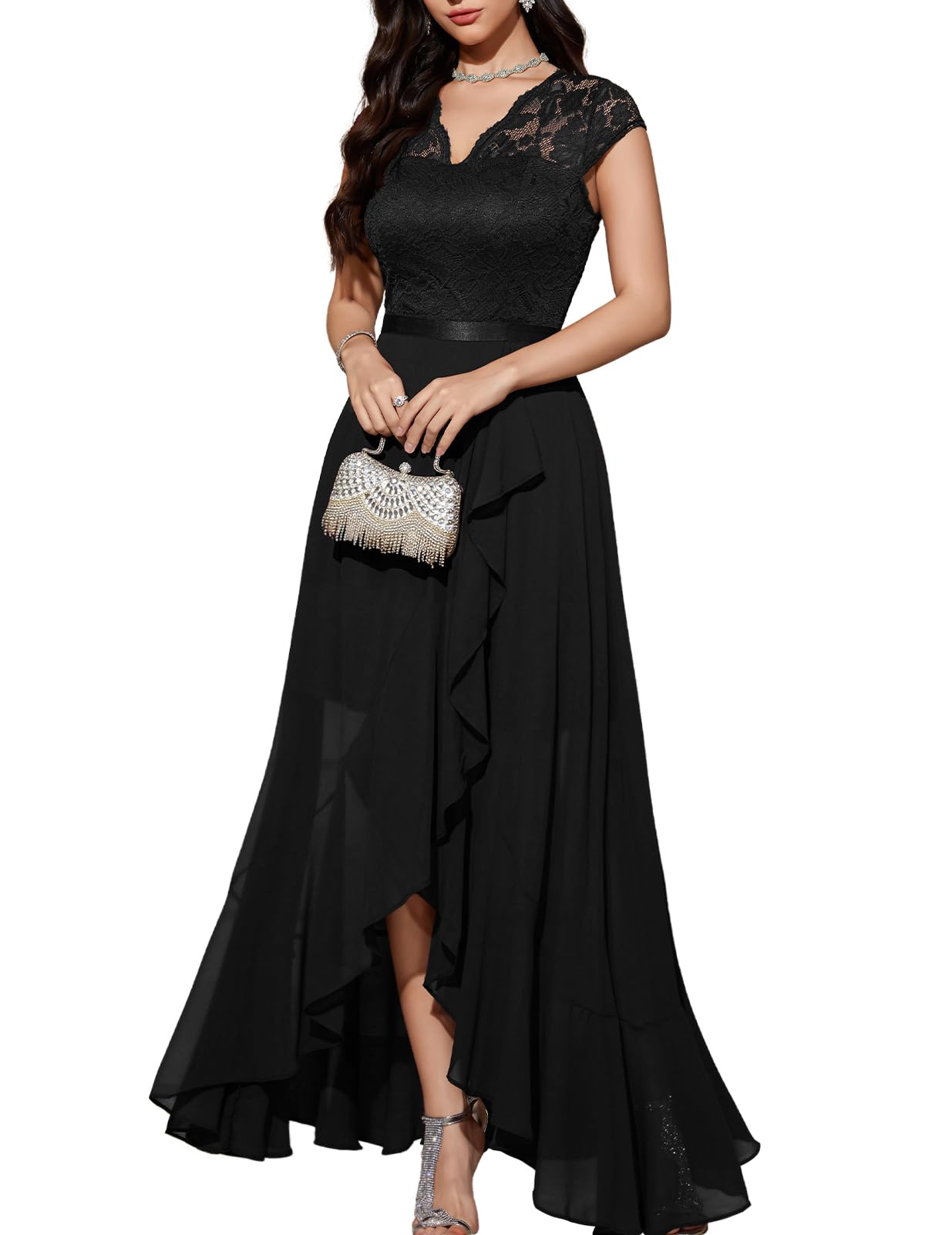 Robe Longue de Soirée Noir H