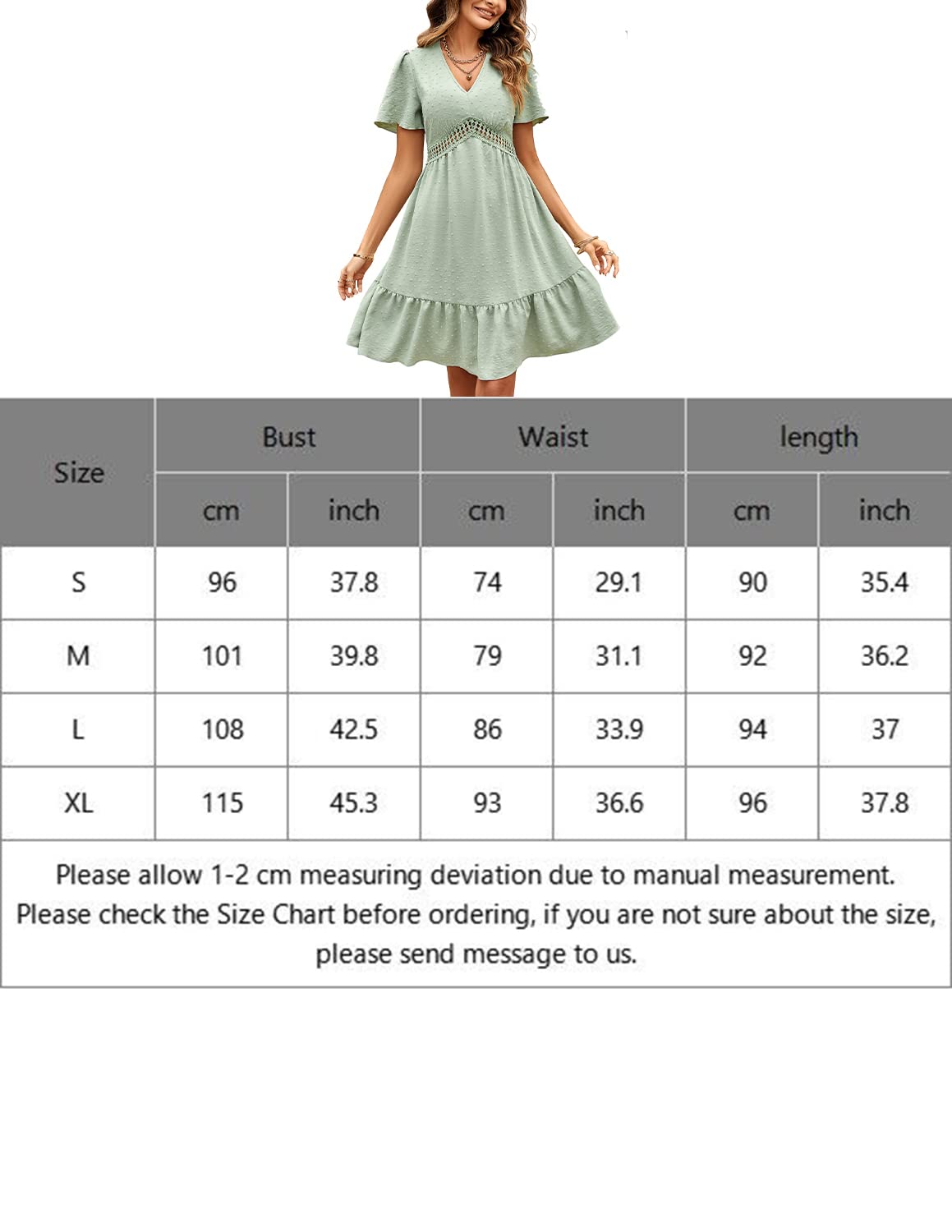 Robe d’Été Femme A-Vert I