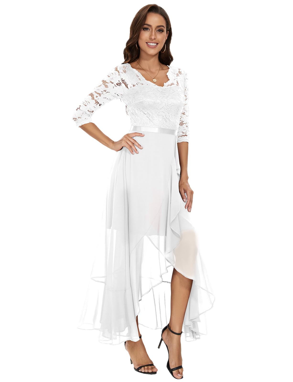 Robe Longue de Soirée Blanc H