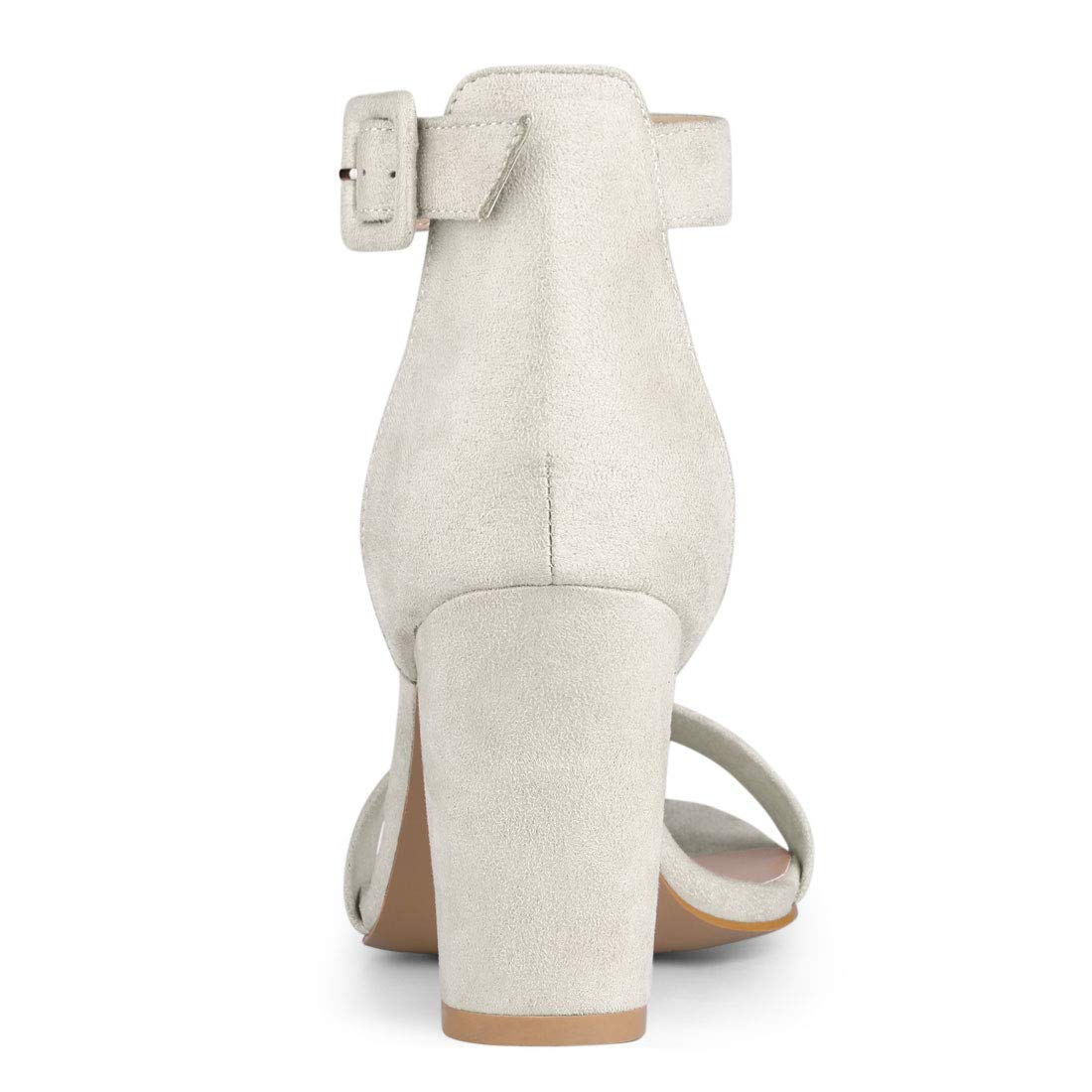 Sandales Femme à Bout Ouvert Gris B