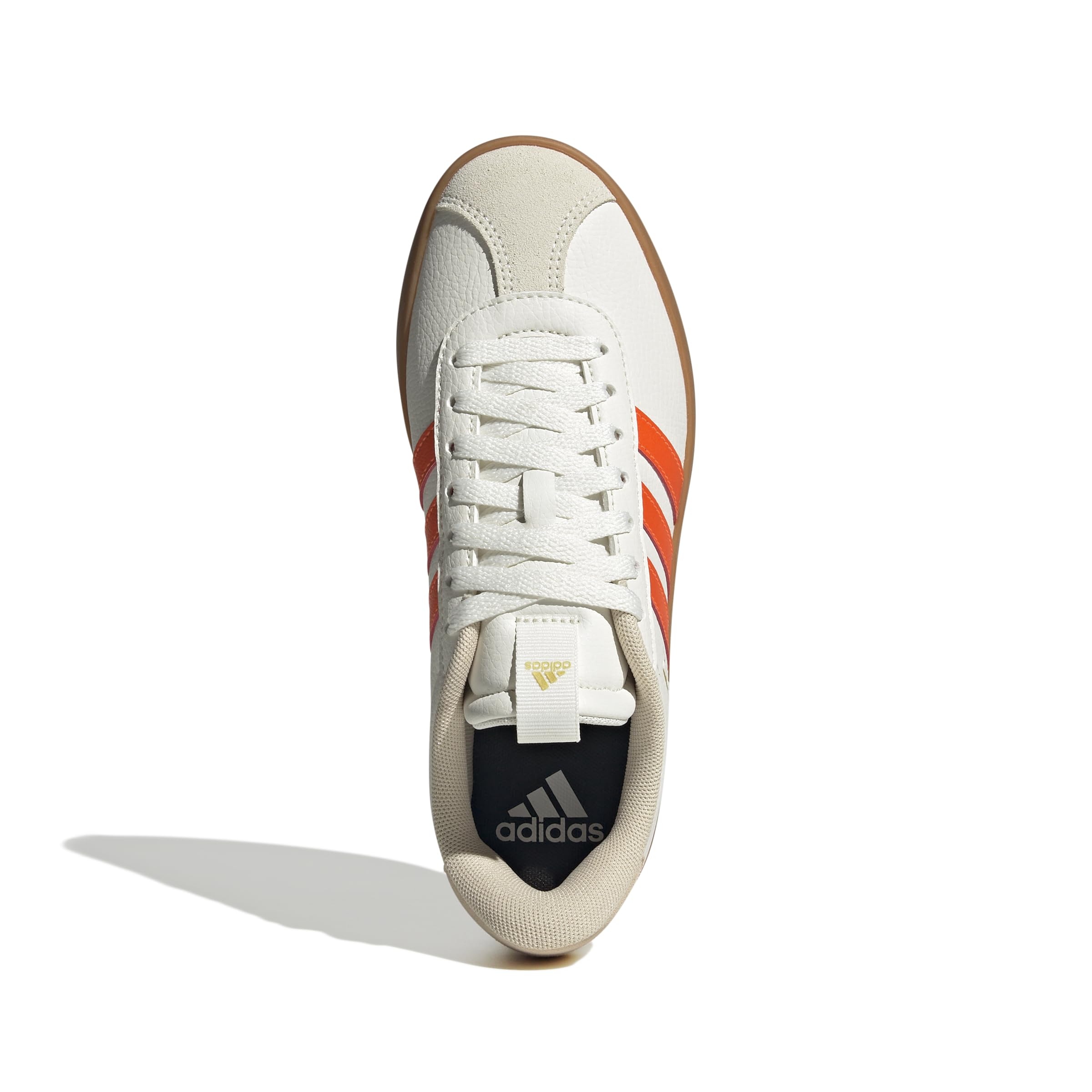 Adidas VL Court 3.0 Femme Core White Impact Orange Gold Met F