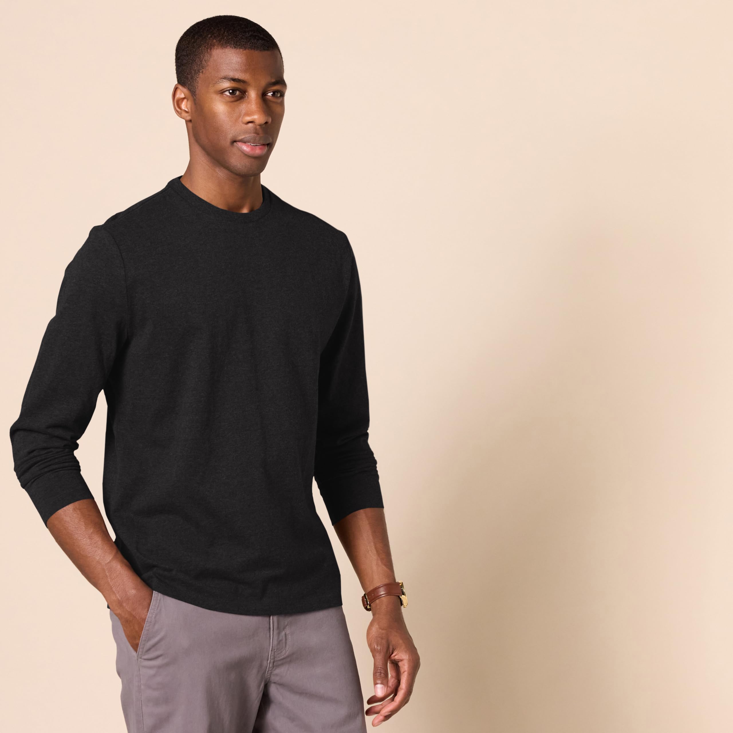 T-Shirt Manches Longues Homme Noir J