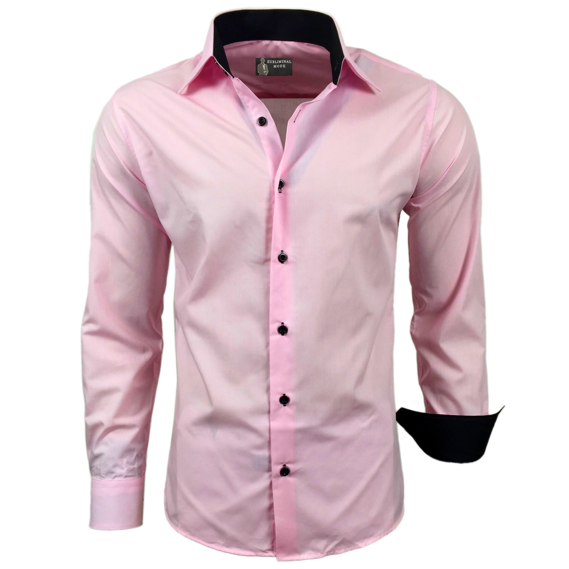 Chemise Homme Élégante & Polyvalente Rose A