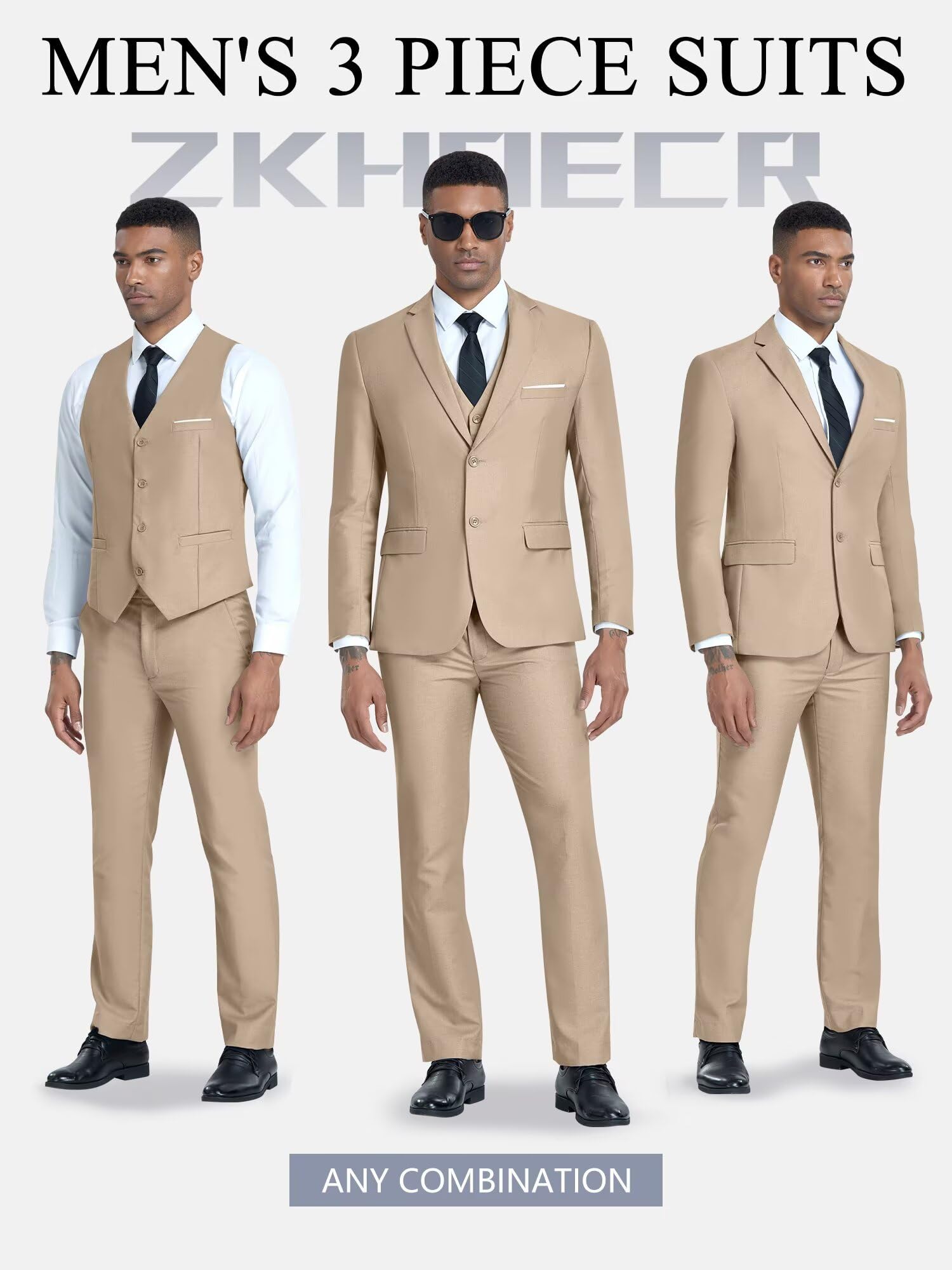 Costume Homme 3 Pièces Champagne H