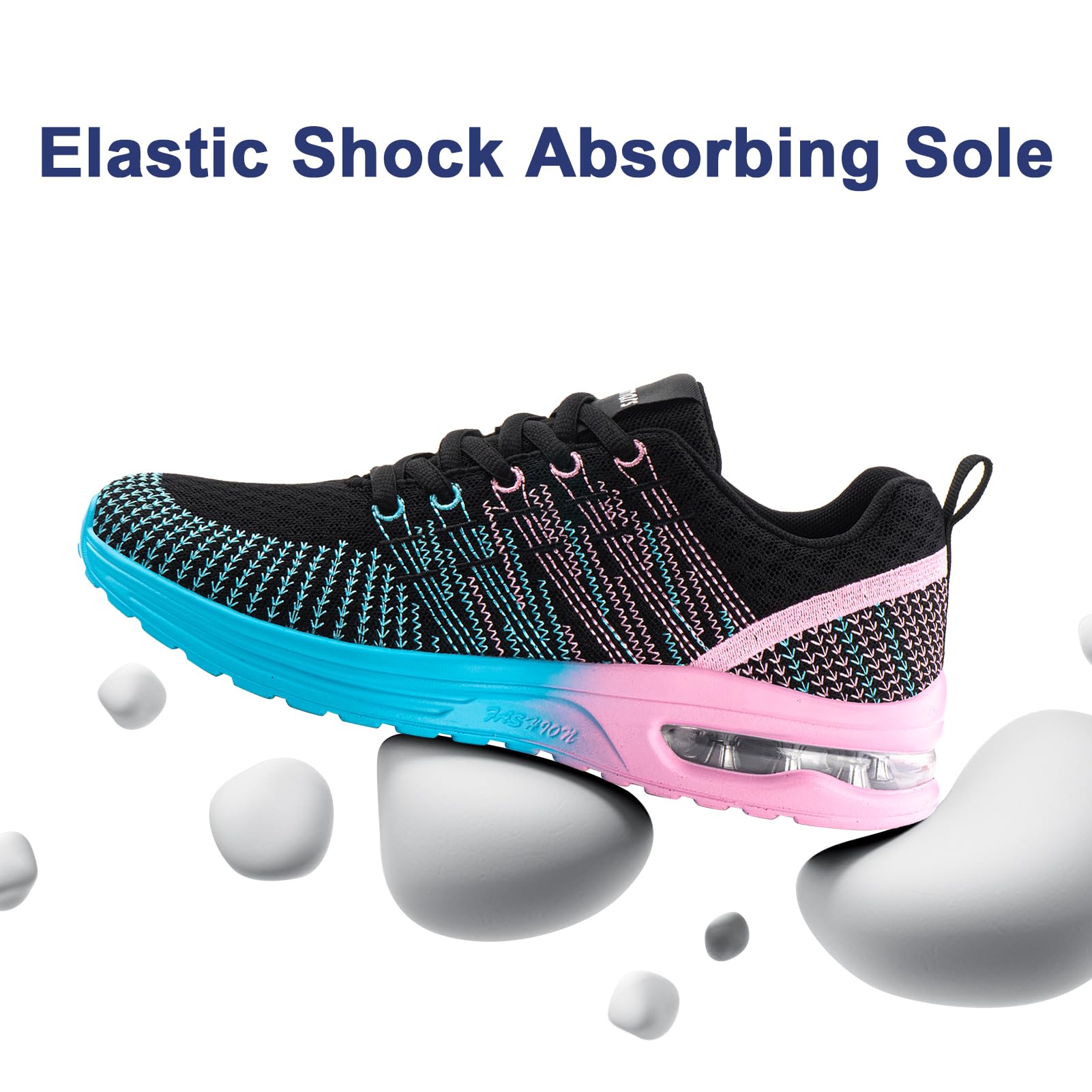 Baskets Running Femme Rose Bleu G