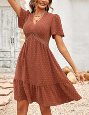 Robe d’Été Femme A-Marron I