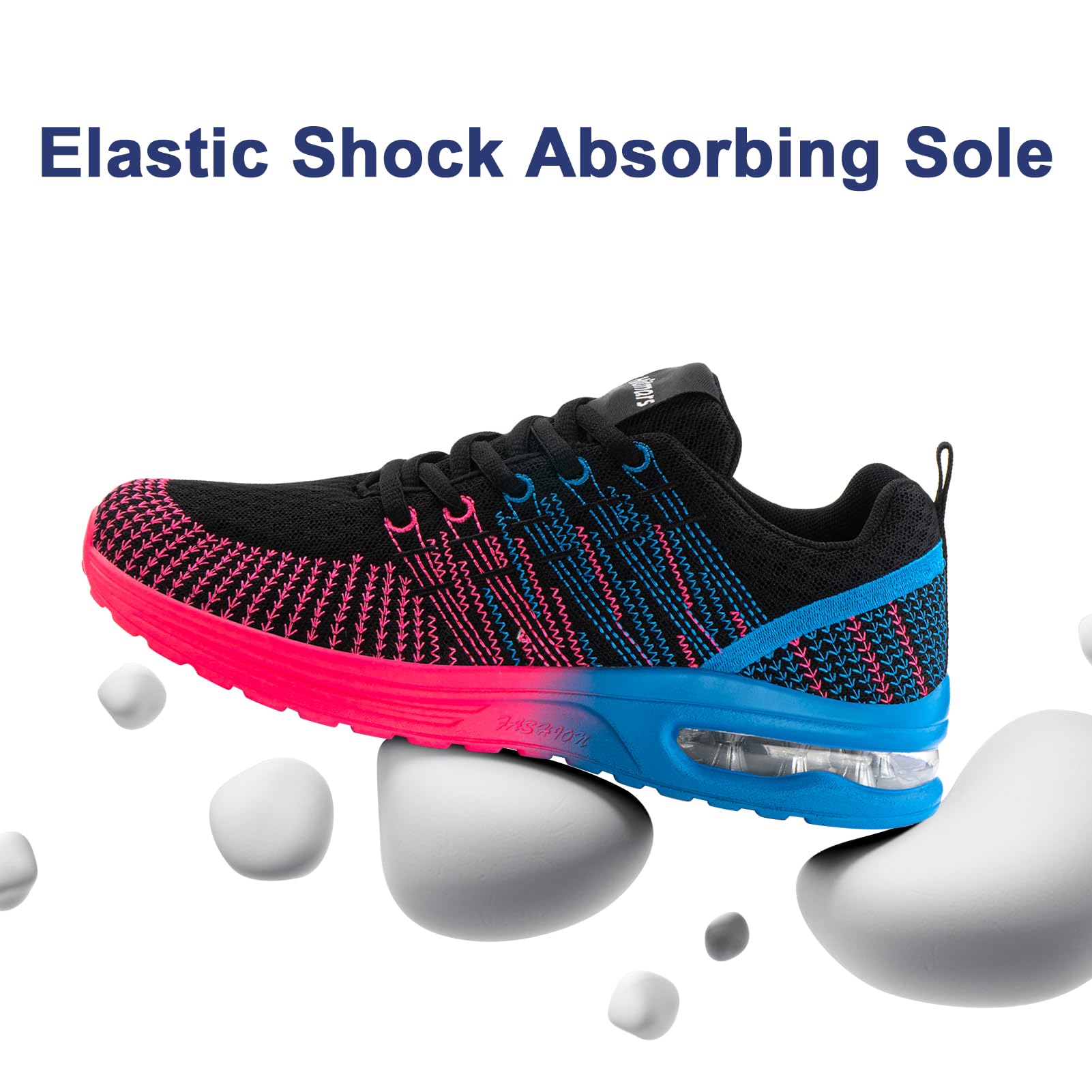 Baskets Running Femme Bleu rouge G