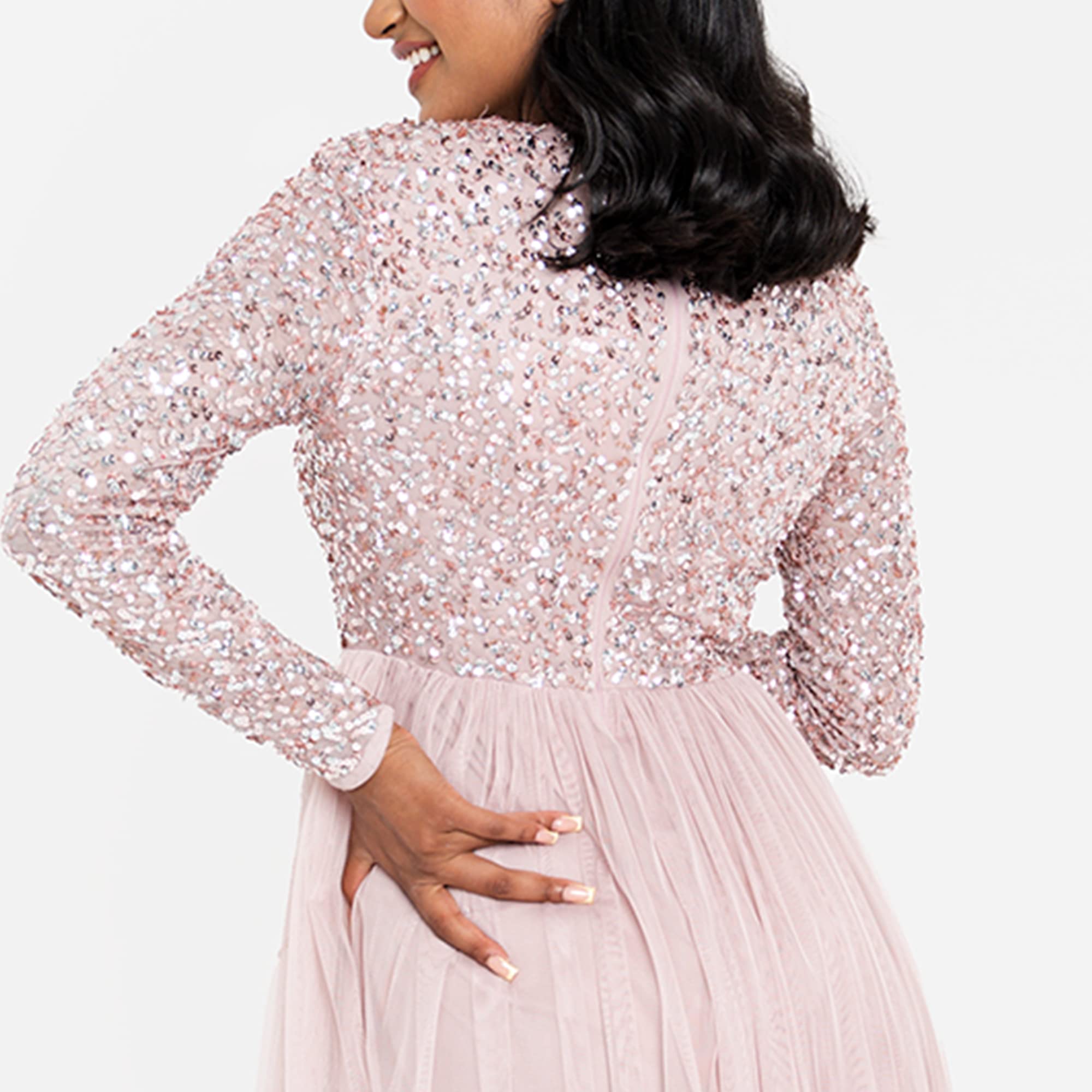 Robe Demoiselle d’Honneur Rose Givré C