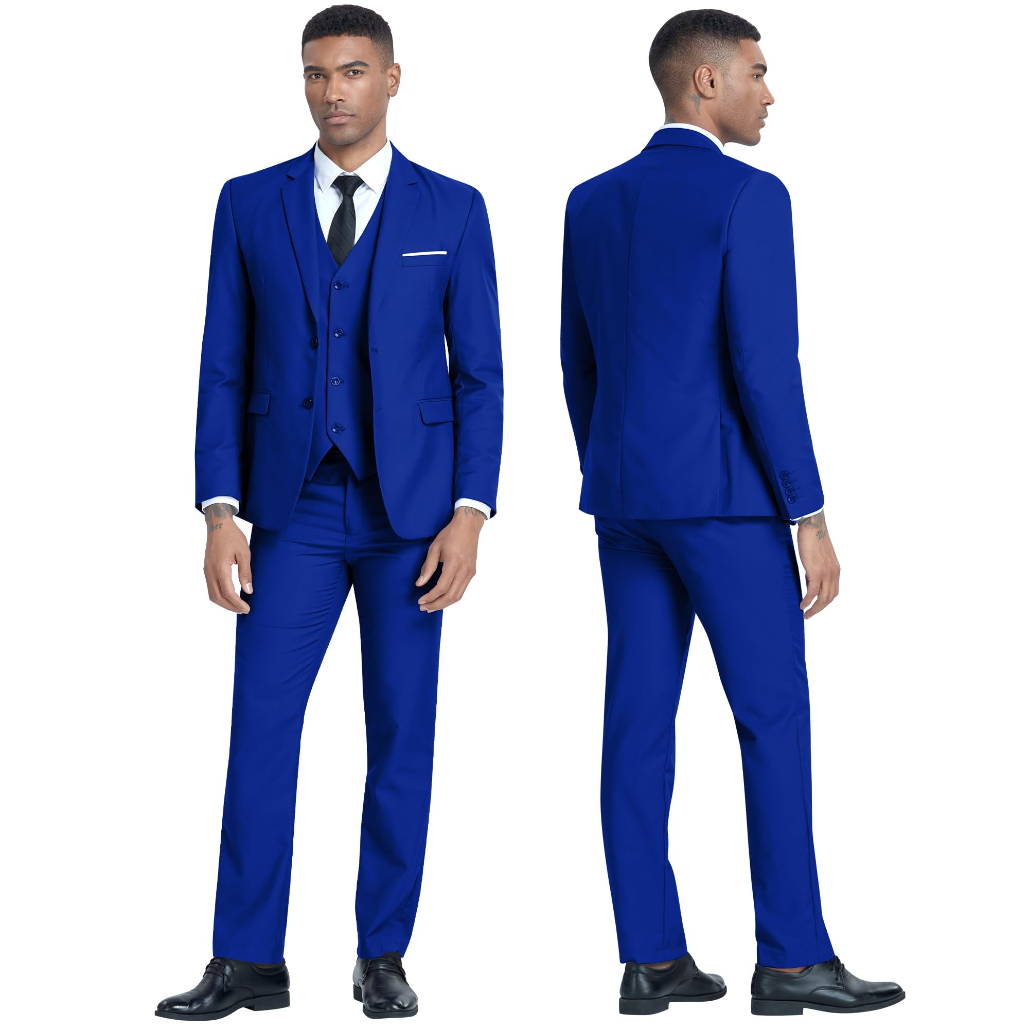 Costume Homme 3 Pièces Bleu Royal H