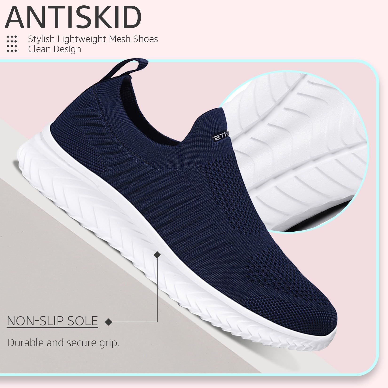 Baskets Femme Slip-On Respirantes Bleu foncé H